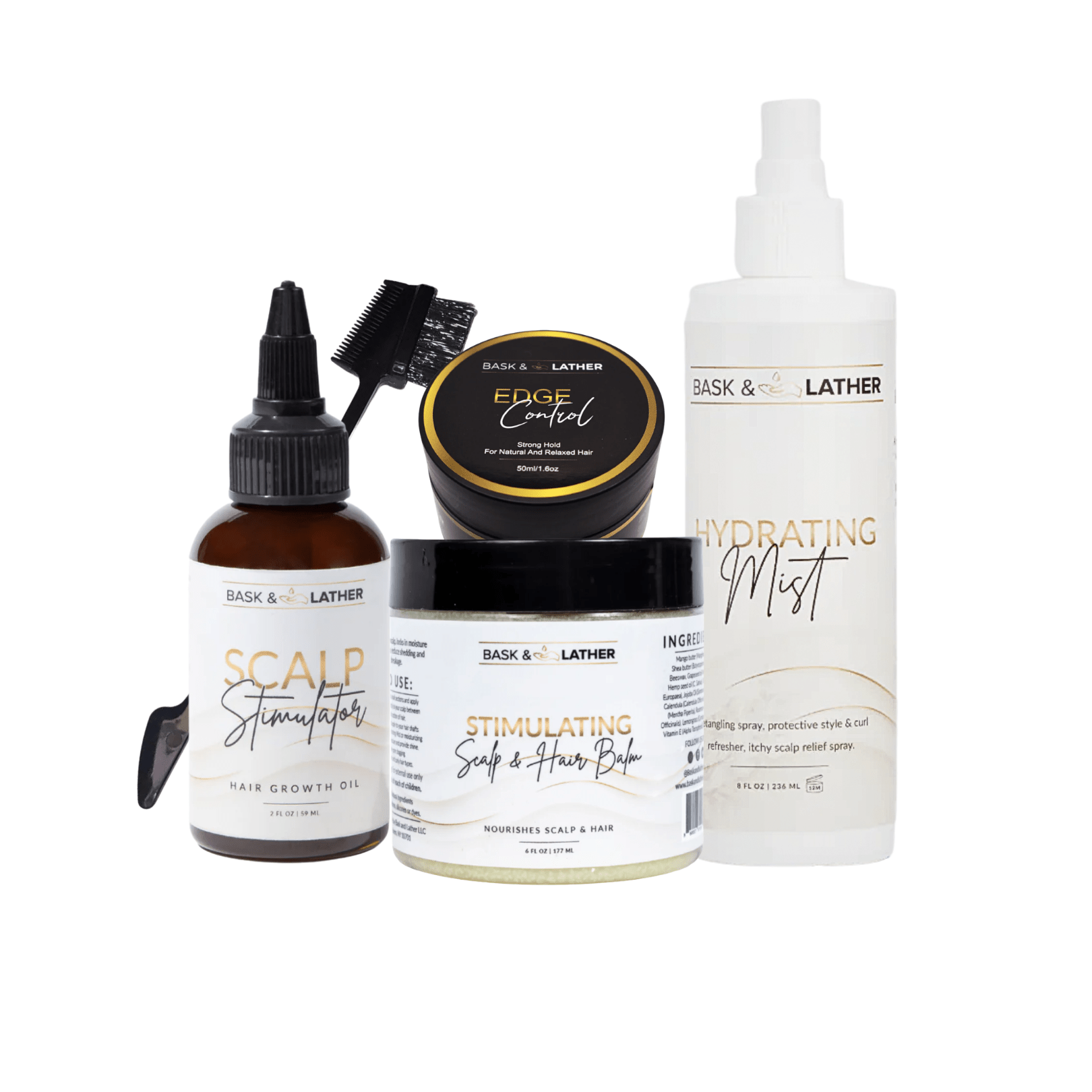 Nurture & Grow - Kids Healthy Hair Bundle - Bask And Lather Store